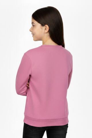 Kız Çocuk Taşlı Sweatshirt BGL-ST05268 PEMBE - 10 YAŞ