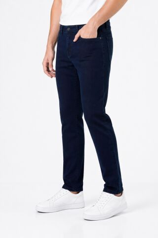 Erkek Petek Örme Regular Fit Jeans Pantolon BGL-ST05357 LACİVERT - 33/34
