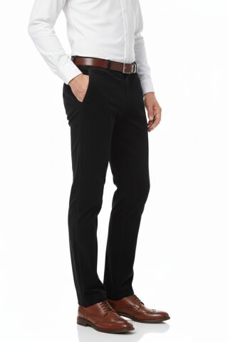 Erkek Kışlık Kadife Pantolon Klasik Kalıp BGL-ST04827 SİYAH - 50