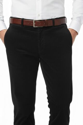 Erkek Kışlık Kadife Pantolon Klasik Kalıp BGL-ST04827 SİYAH - 50