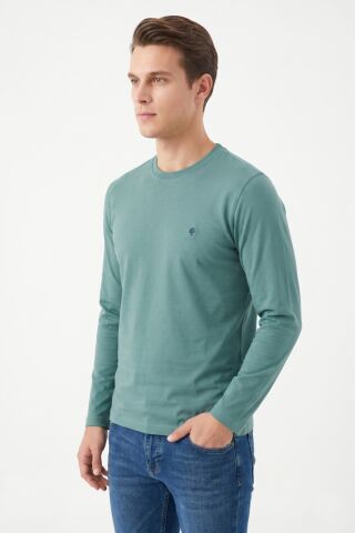 Erkek Mevsimlik Sıfıryaka Sweatshirt BGL-ST05365 ELMA - L