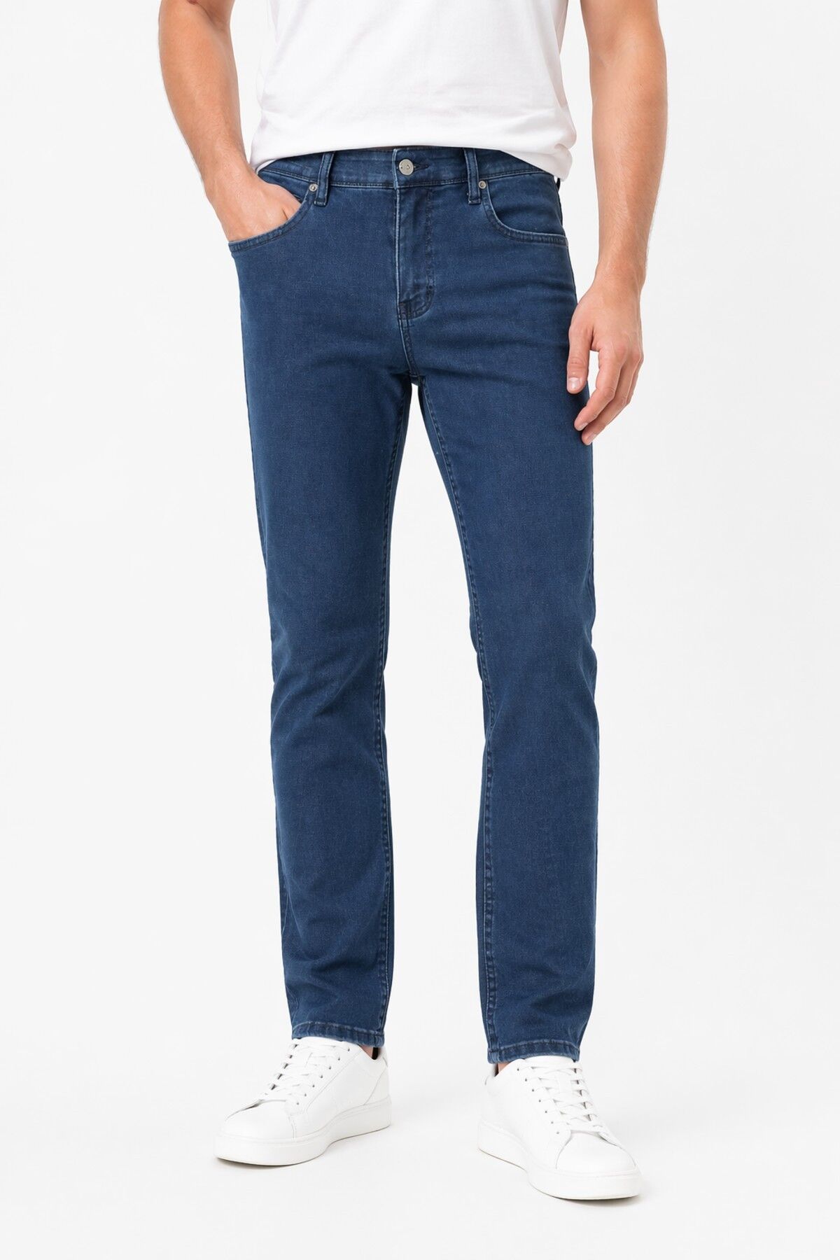 Erkek Petek Örme Regular Fit Jeans Pantolon BGL-ST05357 MAVİ - 31/34