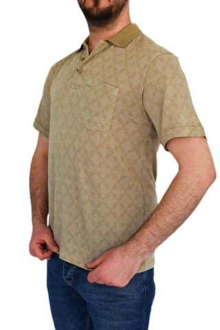 Erkek Polo Yaka Cepli Tişört 1-T817 BGL-ST01811