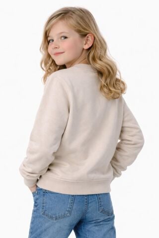 Kız Çocuk Sweatshirt BGL-ST05271 TAŞ - 11 YAŞ