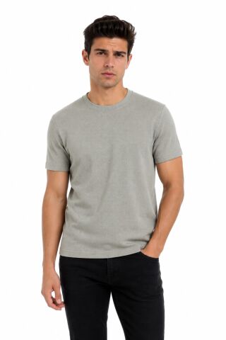 Erkek Sıfıryaka Triko Tişört Regular Kalıp BGL-ST05567