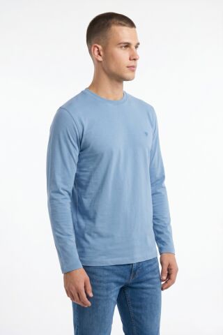 Erkek Mevsimlik Sıfıryaka Sweatshirt BGL-ST05365 MAVİ - M