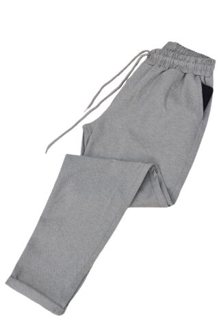 Erkek Beli Lastikli Jogger Pantolon Regular Fit 3221 BGL-ST04768 GRİ - M
