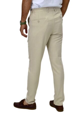 Erkek Jogger Silim Fit Kumaş Pantolon P1000 BGL-ST03830 BEJ - 33/34