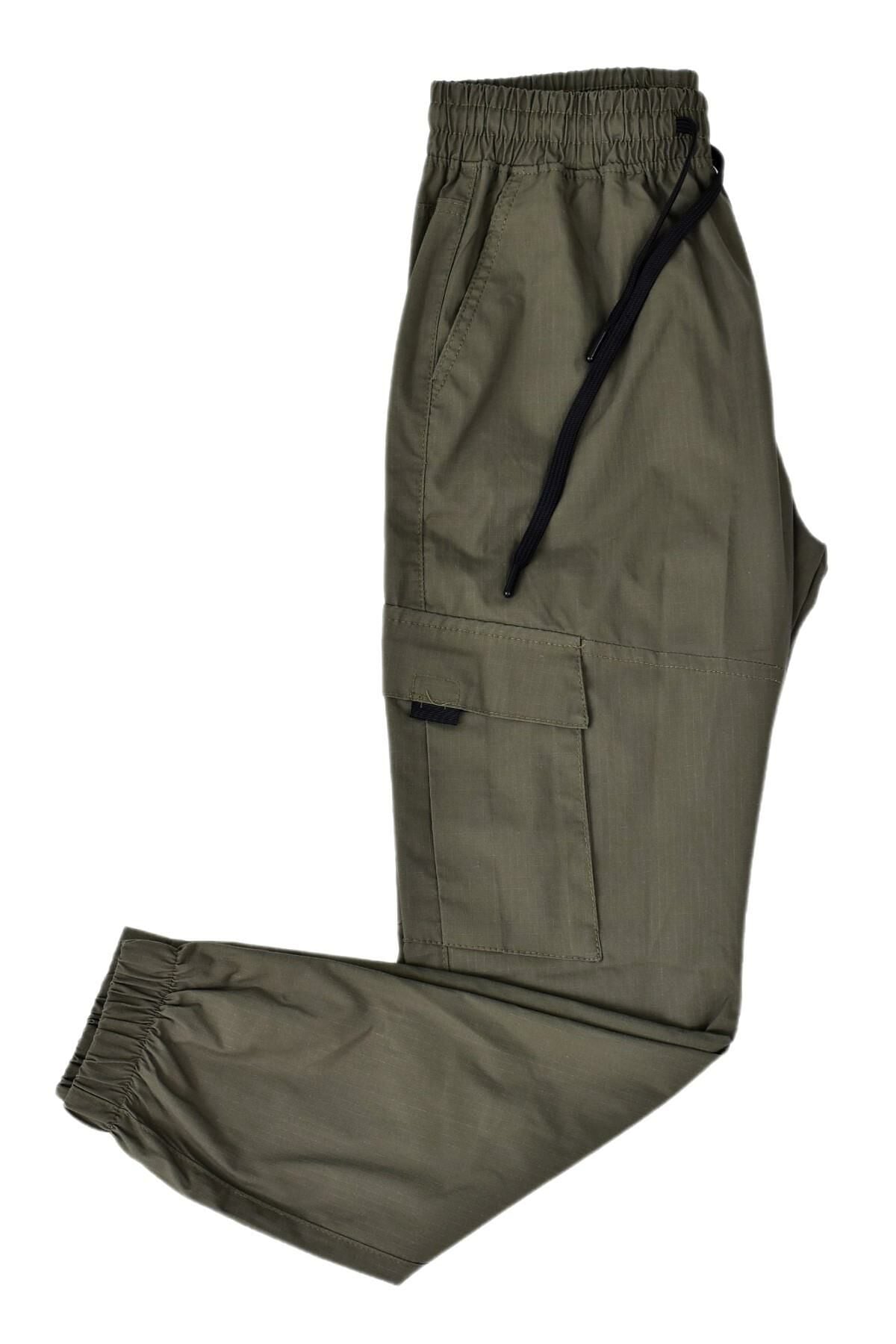 Erkek Kanvas Kargo Pantolon Paça Lstikli 1958 BGL-ST03729 HAKİ - M