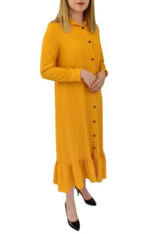 Kadın Sarı Elbise MNLS-09