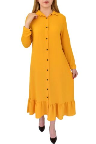 Kadın Sarı Elbise MNLS-09 SARI - 40