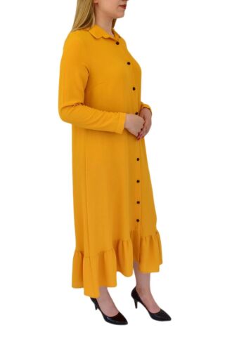 Kadın Sarı Elbise MNLS-09 SARI - 40