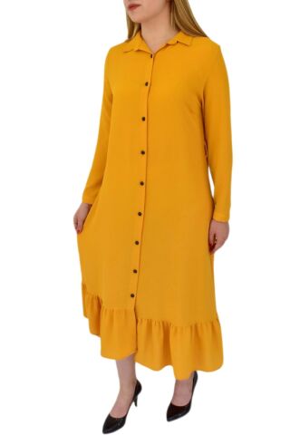 Kadın Sarı Elbise MNLS-09 SARI - 40