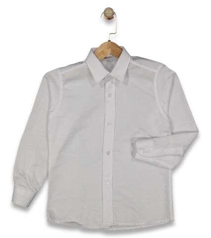 Erkek Çocuk Beyaz Uzun Kol Gömlek BGL-ST04547