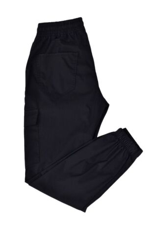 Erkek Kanvas Kargo Pantolon Paça Lstikli 1958 BGL-ST03729 SİYAH - 2XL