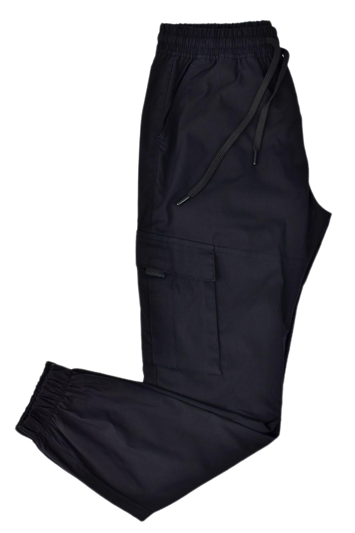 Erkek Kanvas Kargo Pantolon Paça Lstikli 1958 BGL-ST03729 SİYAH - M