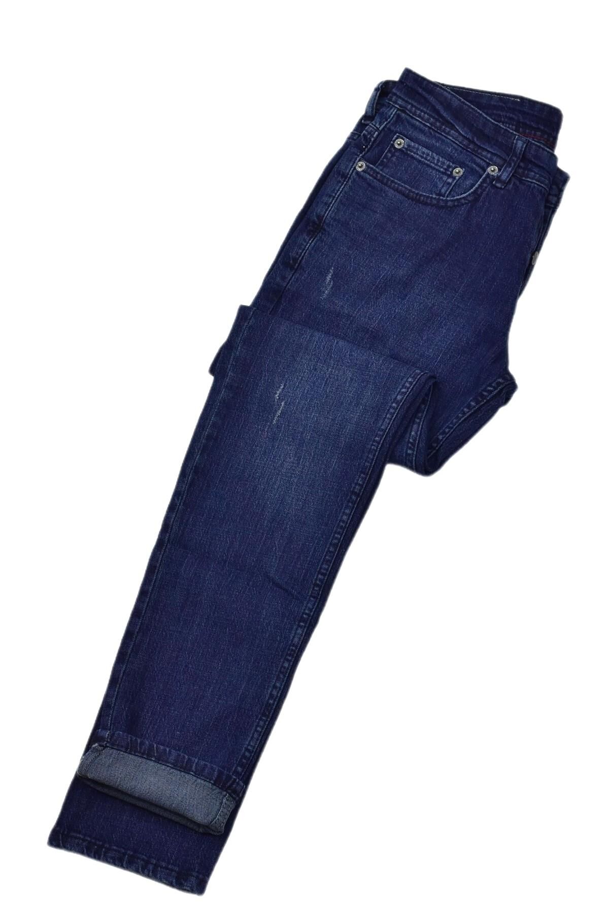 Erkek Silim Fit Jeans Pantolon 310 BGL-ST04194 LACİVERT - 34