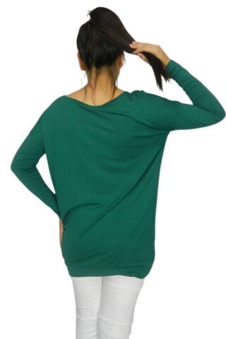 Kadın Oversayz Kelebek Baskılı Sweatshirt BRG39702 YEŞİL - S