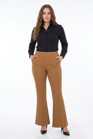 Kadın İspanyol Paça Kumaş Pantolon BGL-ST02696