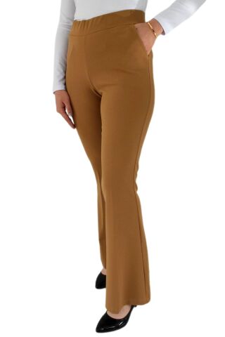 Kadın İspanyol Paça Kumaş Pantolon BGL-ST02696 CAMEL - 38