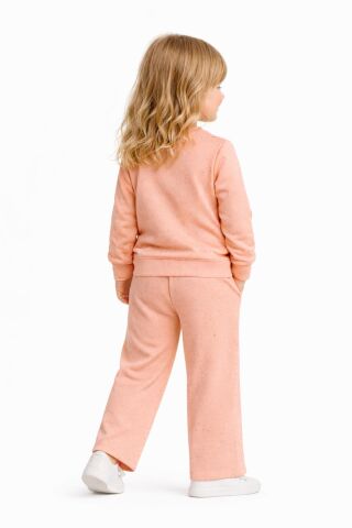Kız Çocuk Taşlı Sweatshirt Pantolon Takım BGL-ST05273 SOMON - 5 Yaş