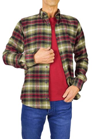 Erkek Silim Fit Ekose Oduncu Gömlek BGL-ST01711