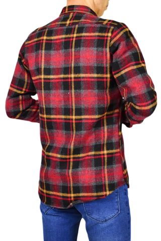 Erkek Silim Fit Ekose Oduncu Gömlek BGL-ST01711