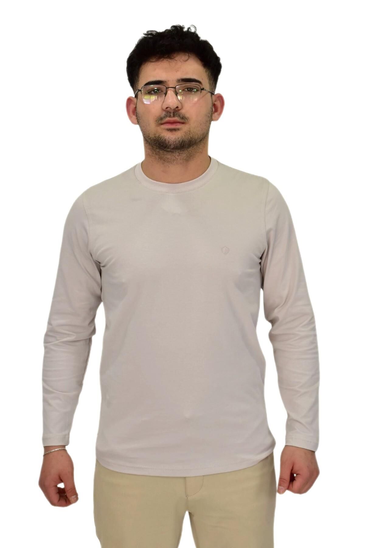 Erkek Mevsimlik Sıfıryaka Sweatshirt 6832 BGL-ST04416 TAŞ - M