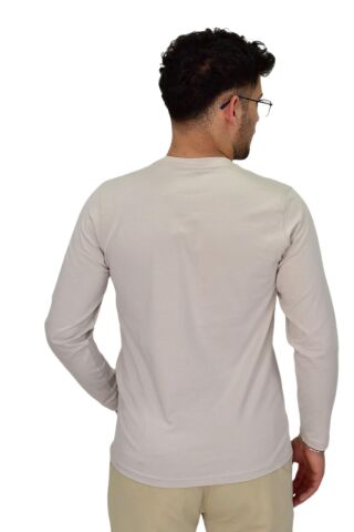 Erkek Mevsimlik Sıfıryaka Sweatshirt 6832 BGL-ST04416 TAŞ - M