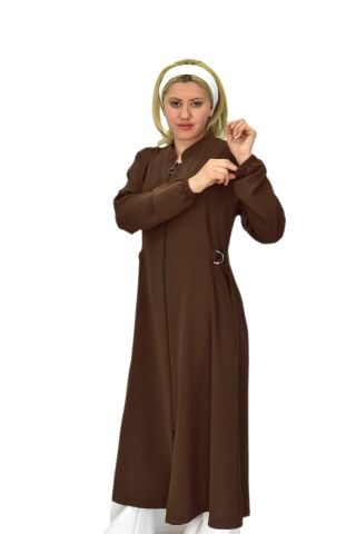 Kadın Fermuarlı Kap Tunik BGL-ST03601 TABA - 48