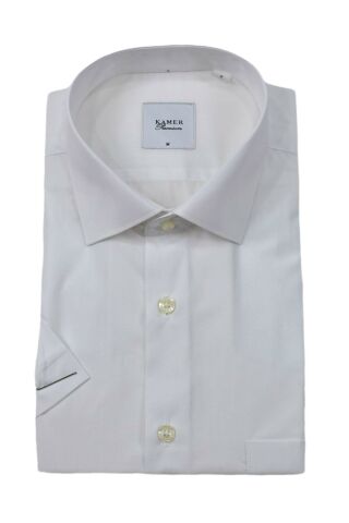 Erkek Klasik Düz Renk Kısa Kol Gömlek Pamuklu 9400 BGL-ST04582
