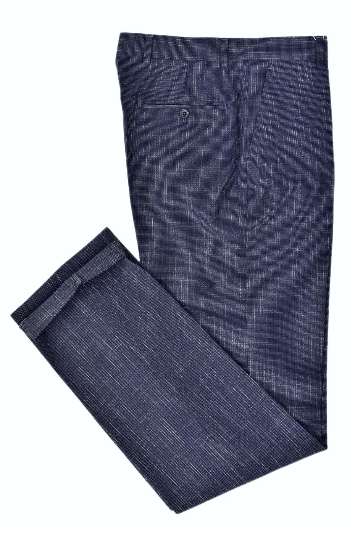 Erkek Klasik Kumaş Pantolon BGL-ST03779 İNDİGO - 42