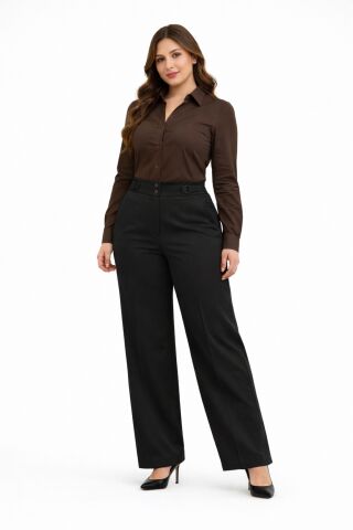 Kadın Boru Paça Kumaş Pantolon BGL-ST05386