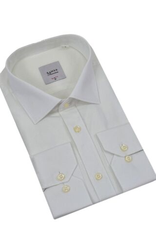 Erkek Slim Fitt Likralı Uzun Kol Kulplu Gömlek 2358 BGL-ST04384