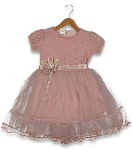 Kız Çocuk Brodeli Tül Elbise BGL-ST04441
