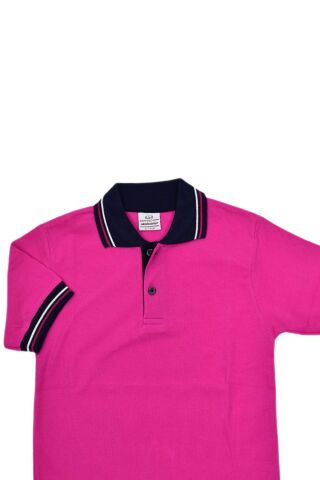 Kolej Polo Yaka Fuşya BGL-F02 FUŞYA - 7 YAŞ