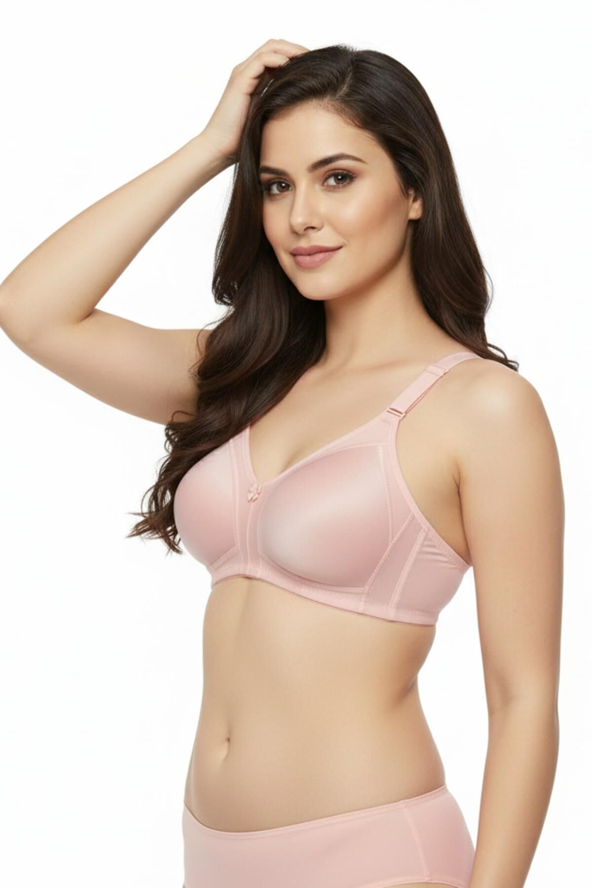 Kadın Toparlayıcı Desteksiz C Cup Sütyen BGL-ST04731 PUDRA - 95 C