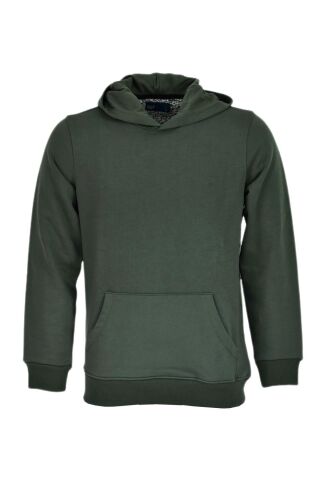Erkek Kapüşonlu Basic Sweatshirt R2248 BGL-ST03192