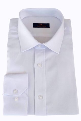 Erkek Uzun Kol Gömlek Silim Fit Armürlü BGL-ST01909 BUZ.MAVİ - M