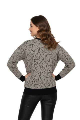 Kadın Yumoş Sıfıryaka Sweatshirt BGL-ST05147 BEJ - M
