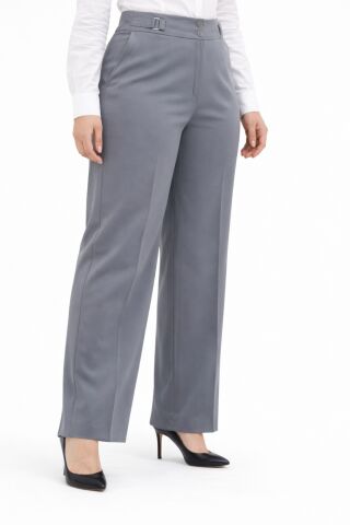 Kadın Boru Paça Kumaş Pantolon BGL-ST05386 K.GRİ - 48