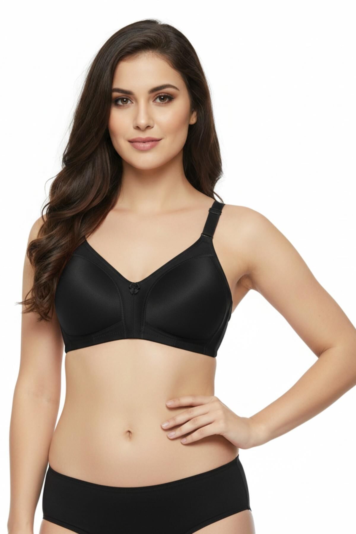 Kadın Toparlayıcı Desteksiz C Cup Sütyen BGL-ST04731 SİYAH - 105 C