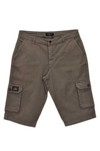 Erkek Kargo Cepli Kanvas Kapri Şort BGL-ST04736