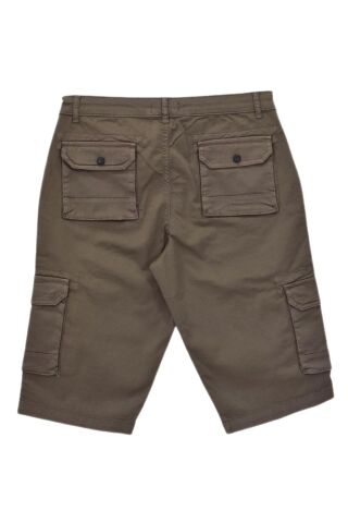Erkek Kargo Cepli Kanvas Kapri Şort BGL-ST04736 K.GRİ - 33/34