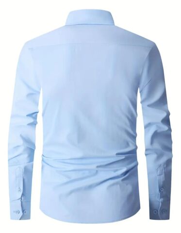 Erkek Klasik Tek Cepli Uzun Kol Gömlek BGL-ST04544