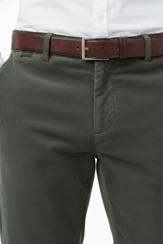 Erkek Kışlık Kadife Pantolon Klasik Kalıp BGL-ST04967 HAKİ - 56