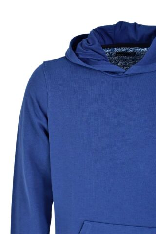 Erkek Kapüşonlu Basic Sweatshirt R2248 BGL-ST03192 İNDİGO - 2XL
