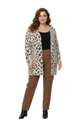Kadın Yumoş Triko Hırka BGL-ST04091 EKRU - L/XL