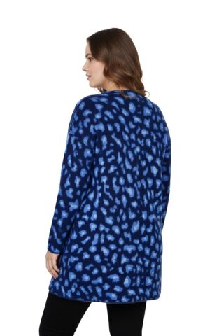 Kadın Yumoş Triko Hırka BGL-ST04091 LACİVERT - L/XL