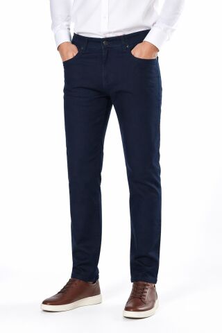 Erkek Regular Kalıp 5 Cep Kanvas Pantolon BGL-ST05362 LACİVERT - 32